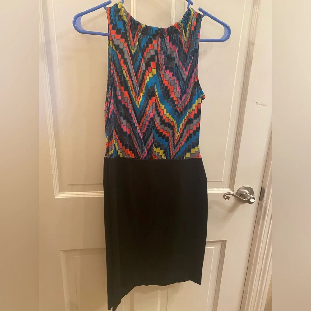Trina Turk Ruth Later Gator Ruffle Dress Sz 2 - Picture 4 of 5